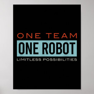 Poster Motivational Robotics Team, Robotics Club, Stem