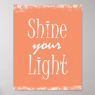 Póster Motive e inspire: Brilhe sua luz