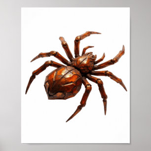 Poster Motivo Artístico de ARTE ABSTRATA Prateado Elegant
