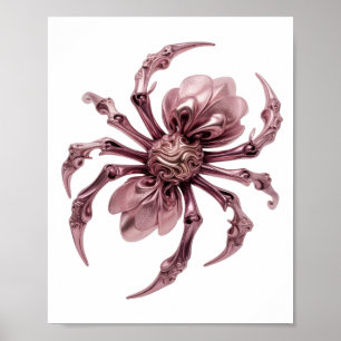 Poster Motivo Artístico de ARTE ABSTRATA Rosa na Moda