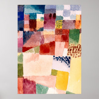 Poster Motivo de Hammamet por Paul Klee, Arte Abstrata