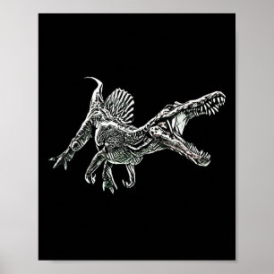 Poster Motivo Snosaurus Dinossauro Predador Pré-Histórico