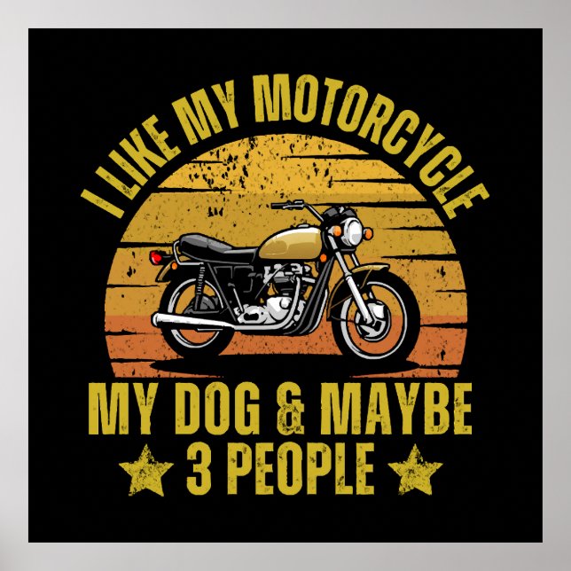 Poster Moto de Cachorro (Frente)