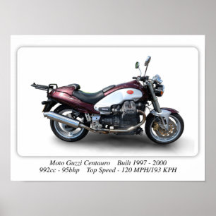 Poster Moto Guzzi Centauro - Moto Clássico A3 
