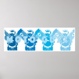 Póster Moto Guzzi V7 Stone Engine Block