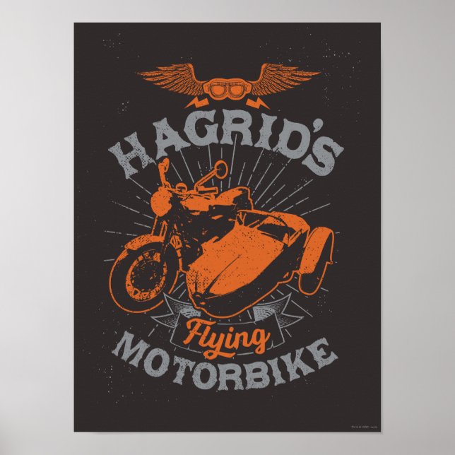 Poster Moto Voadora do Hagrid (Frente)