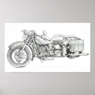 Poster motocicleta