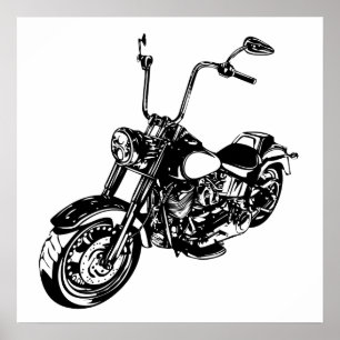 Poster Motocicleta do vintage
