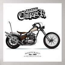 Motocicleta personalizada Vintage Chopper