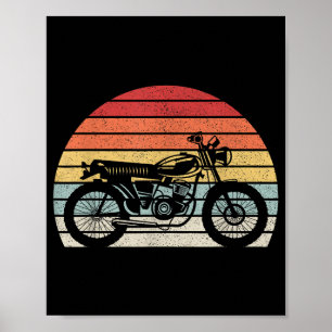 Poster Motocicleta Retro Vintage