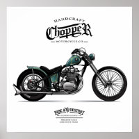 Motocicleta Vintage Chopper