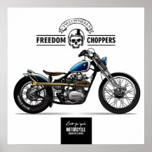 Motocicleta Vintage Freedom Chopper