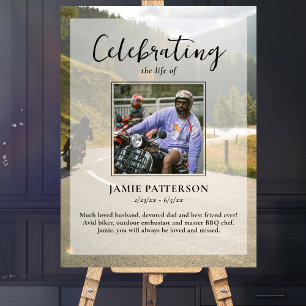 Poster Motociclista, Celebração da Vida de Ciclista Foto