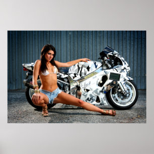 Póster Motociclista galão