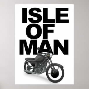 Poster Motociclista Isle of Man