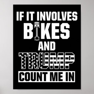 Poster Motociclistas Para Contagem Pro Trump Em Piloto De