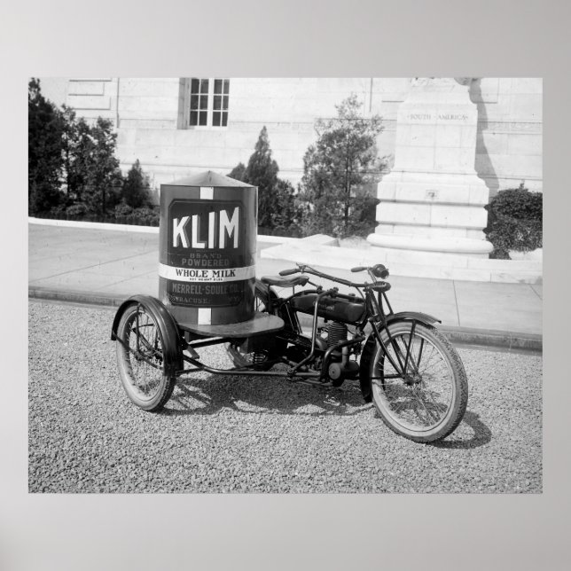 Póster Motociclo publicitário, 1921 (Frente)