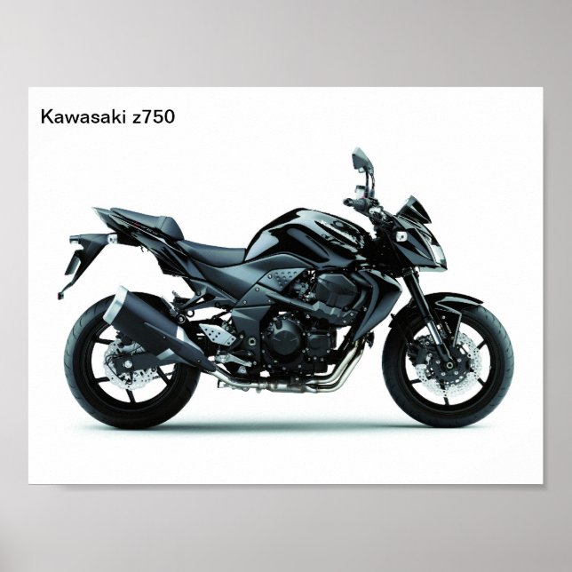 Poster motociclos kawasaki z750 (Frente)
