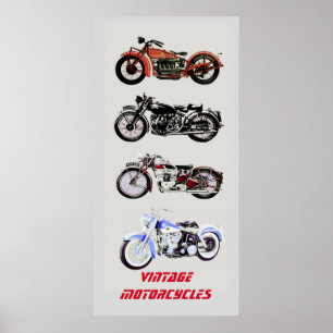 Póster MOTOCICLOS ViNTAGE