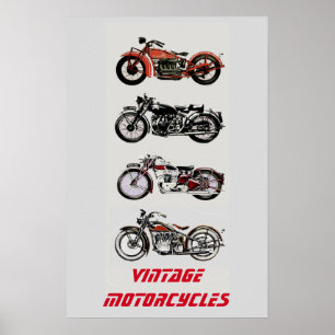 Póster MOTOCICLOS ViNTAGE