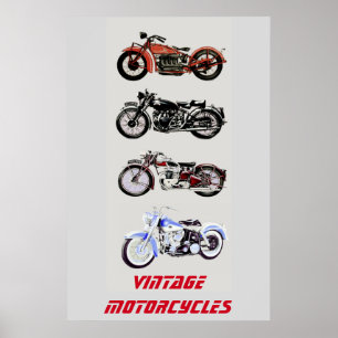 Póster MOTOCICLOS ViNTAGE