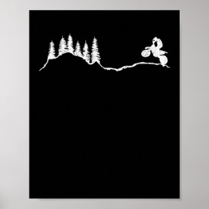 Poster Motocross Biker Enduro moto de moto de moto de bic