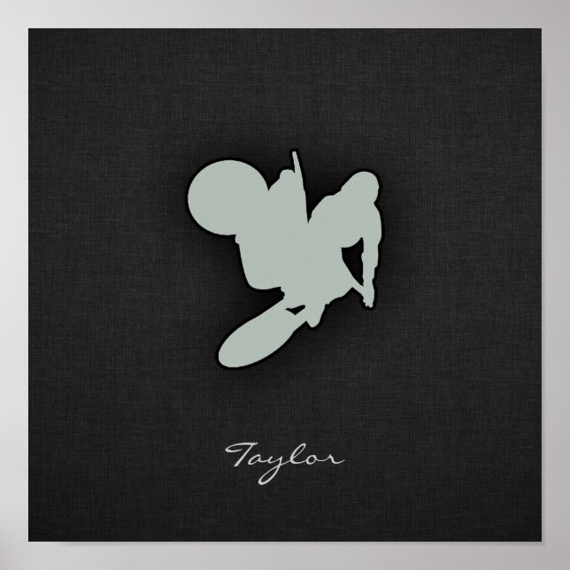 Póster Motocross da Cinza Ash (Frente)