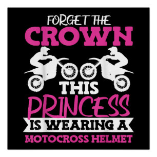 Póster Motocross Dirt Bike Girl