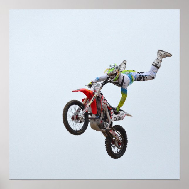 Póster Motocross estilo livre (Frente)