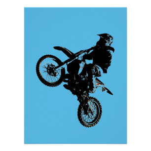 Póster Motocross Extreme Sports Bike