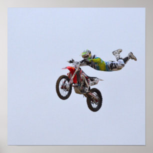 Póster Motocross louco