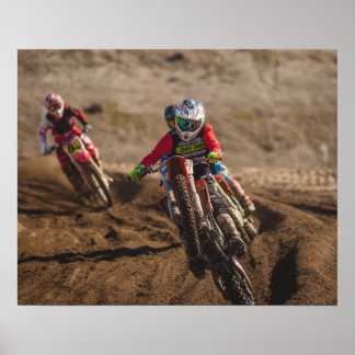 Póster Motocross motocicleta