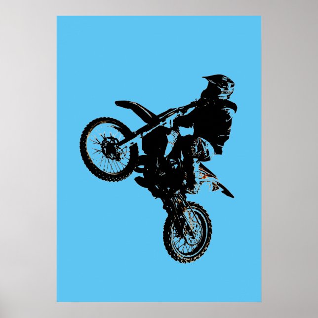 Poster Motocross motocicleta (Frente)