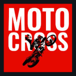 Poster Motocross Motorcycle Sport Pop Art<br><div class="desc">Imagem de Pop de Motocross</div>