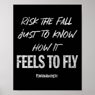 Poster Motocross Risk The Fall Halloween Retro Call Hallo