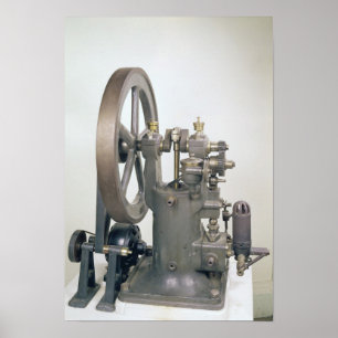 Póster Motor a combustão interna, 1876