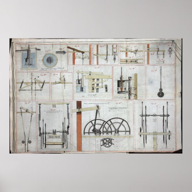 Poster Motor a Vapor James Watt (Frente)