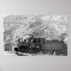Póster Motor Colorado da estrada de ferro #5 & do sul