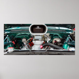 Poster Motor de automóveis