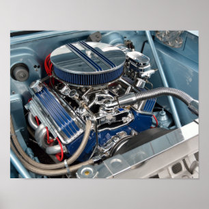 Poster Motor de Automóveis Personalizado