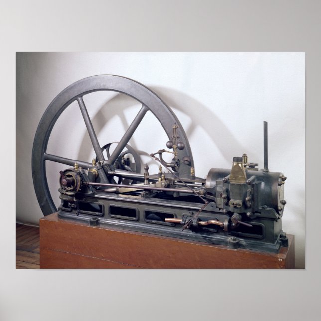 Póster Motor de combustão interna (Frente)