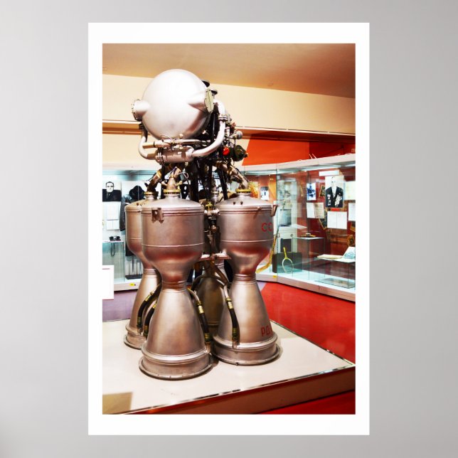 Póster Motor de foguete líquido RD214 (Frente)