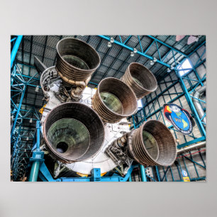 Poster Motor de Saturn V Rocket