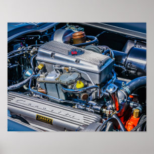 Póster Motor injetado combustível de Corveta