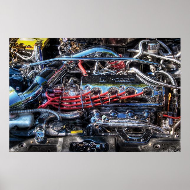 Póster Motor - Intestinos Do Carro (Frente)