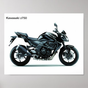 Poster motorcycles kawasaki z750