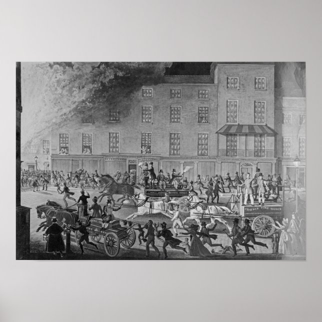 Póster Motores de incêndio de Londres (Frente)