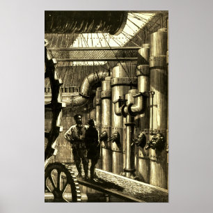 Poster Motores do nautilus de 20000 ligas sob o mar