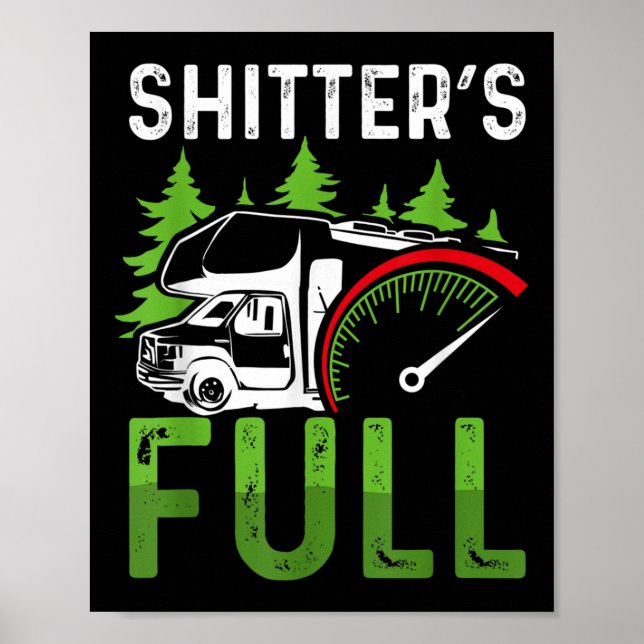 Poster Motorhome Rv Camping Camper Ters Cheio  (Frente)