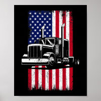 Motorista de Caminhão - Caminhoneiro Americano